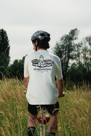 Bonk T-Shirt Eat Pasta Ride Fasta White