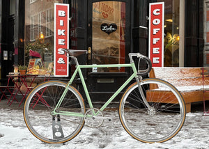 Modern fixie with classic Campagnolo parts