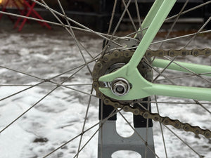 Modern fixie with classic Campagnolo parts