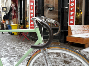 Modern fixie with classic Campagnolo parts